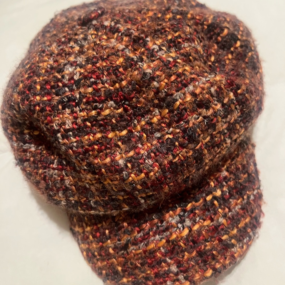 Scala Brown Multi-Tone Tweed Newsboy Cap